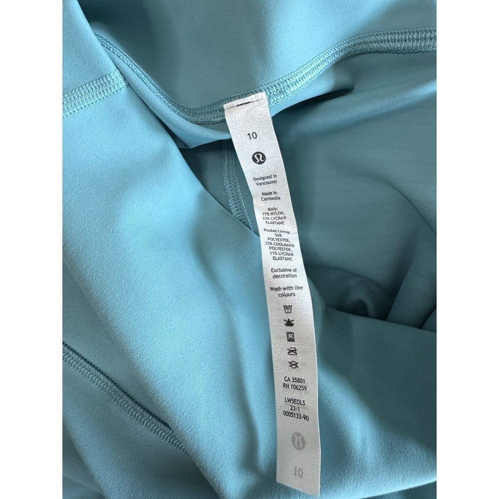 New Lululemon Size 10 Wunder Train HR Tight 28" TDLT Tide Teal Leggings SOLD OUT - Picture 8 of 9